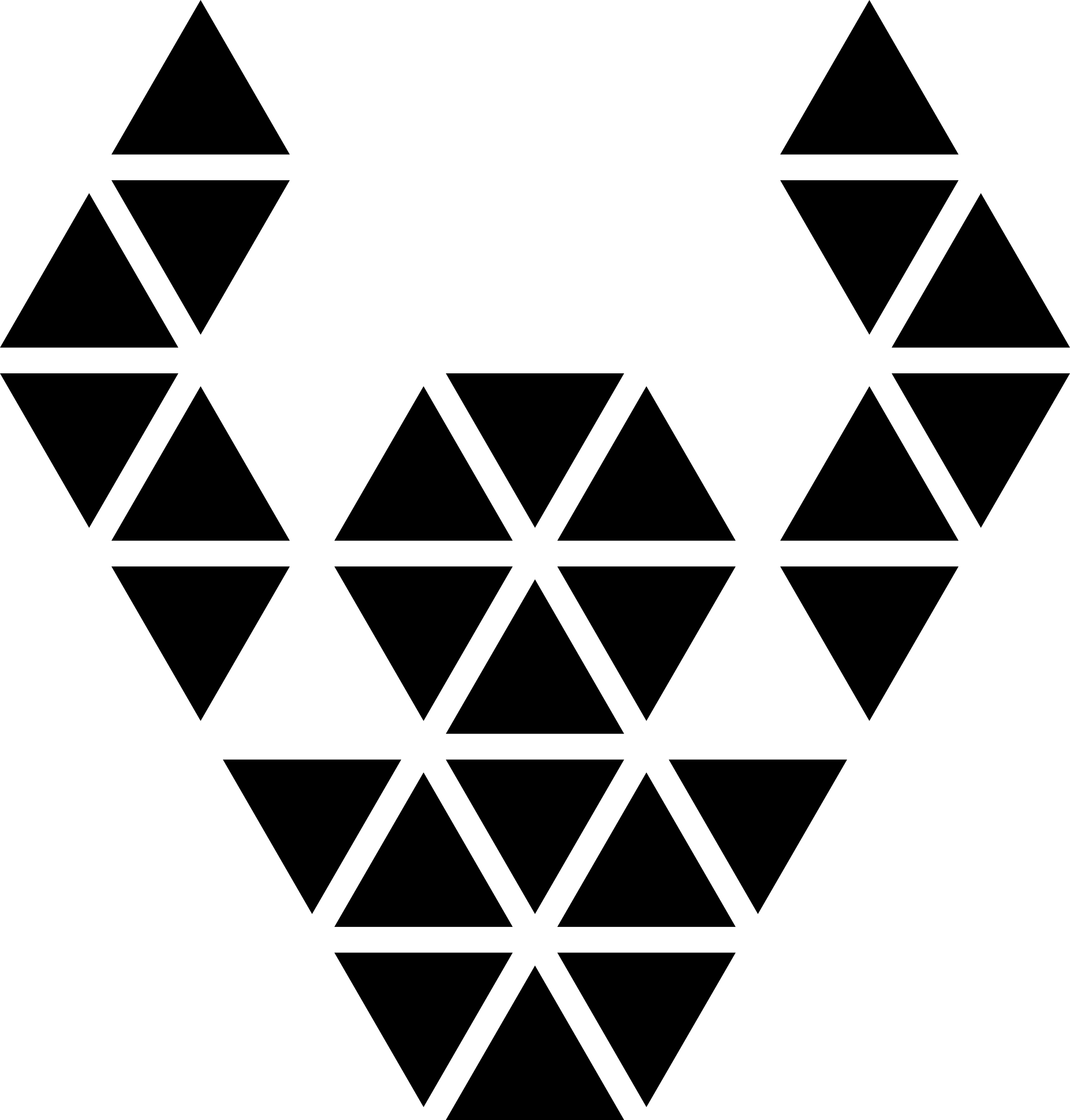 Polygonal Ornament Of Small Triangles Icon Svg Vector Free Vectors